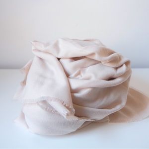 Oversized Rectangular Scarf/Stole - Cream